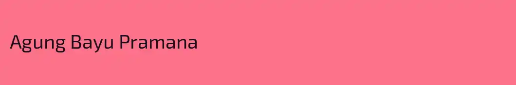 Agung Bayu Pramana